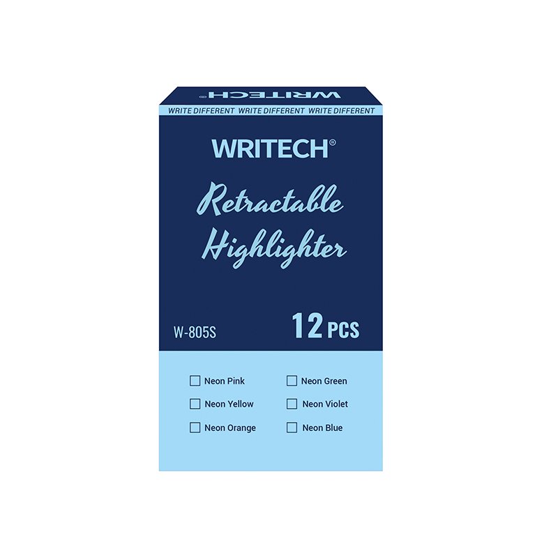 Retractable Highlighter W-805NP-740